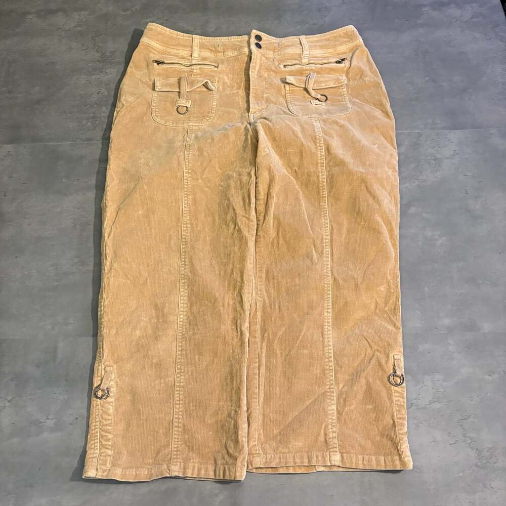 East of L.A. Tan Corduroy capris